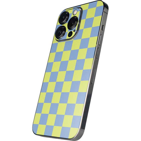 Neon Checkered iPhone 14 Pro Skin